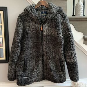 Simply Southern Gray Teddy Jacket/ Hoodie sz M